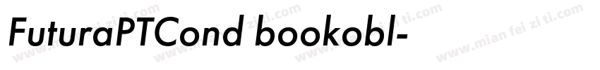 FuturaPTCond bookobl字体转换
